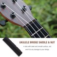 thumbnail image 1 of Ukulele Parts,Ebony Ukulele Bridge Saddle Ukulele Bridge Saddle Ukulele Nut Seamless Integration, 1 of 14