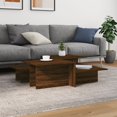 thumbnail image 1 of vidaXL Coffee Tables 2 pcs Brown Oak Engineered Wood, 1 of 5