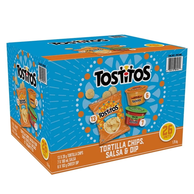 Tostitos Snacks Chips and Dip Mix Variety 61.35 Ounce (26 Count)