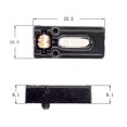 thumbnail image 3 of 6 Pcs Roller Bridge Tremolo Saddles For Strat TL Electric Guitar Chrome Color, 3 of 9