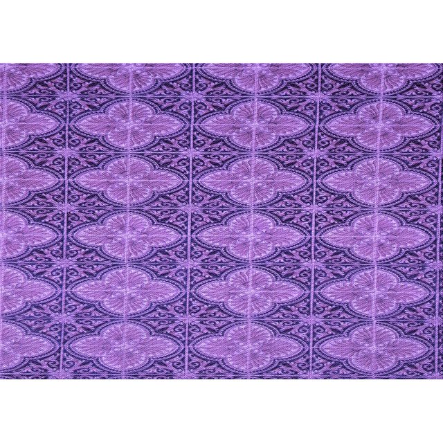 Ahgly Tapis Rectangulaire Lavable en Machine Intérieur Transitionnel Violet Améthyste Violet, 2 Pieds x 5 Pieds