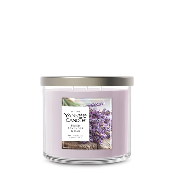 Yankee Candle Pot de Bougie à 3 Mèches, Bougie Parfumée Offrant jusqu'à 40 Heures de Combustion, Mélange de Cire Végétale de Qualité Supérieure pour un Parfum Uniforme et Durable du Premier au Dernier Allumage, Séchée