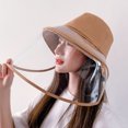 thumbnail image 3 of Chapeau de Pêcheur de Protection du Visage pour Adultes Femmes Hommes, Casquette de Protection du Visage avec Écran Bouclier Transparent Détachable, 3 of 8