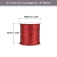 thumbnail image 2 of Unique Bargains Beading Thread Bracelet Weave Bead Craft Cord 0.5mm 159M/Roll (173-Yards) Decorative String, Wine Red, 2 of 7