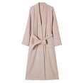 thumbnail image 4 of Mens Terry Cloth Kimono Robe Lightweight Soft Long Bathrobe Sleepwear Loungewear with Pockets, 4 of 9
