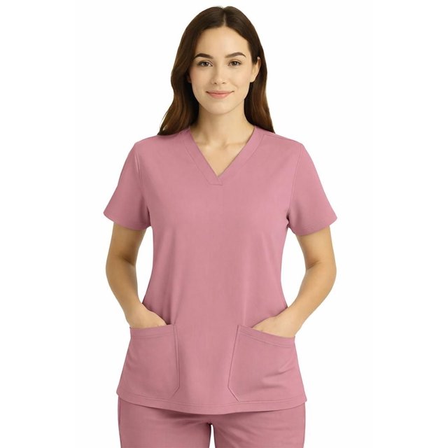 Haut de blouse médicale à col en V pour femmes FLEX SCRUBS™