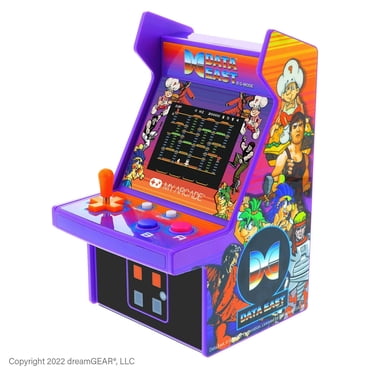 MY ARCADE Micro Player Mini Arcade Machine: Data East Hits Video Games, 308 Games, Fully Playable 6.75" Collectible, Color Display, Speaker, Volume Buttons, Battery or USB-C Powered (FR)
