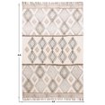 thumbnail image 4 of Casavani Handmade Cotton Square Area Rugs for Kitchen Block Printed Entrance Mat, Grey 4x4 feet, 4 of 7