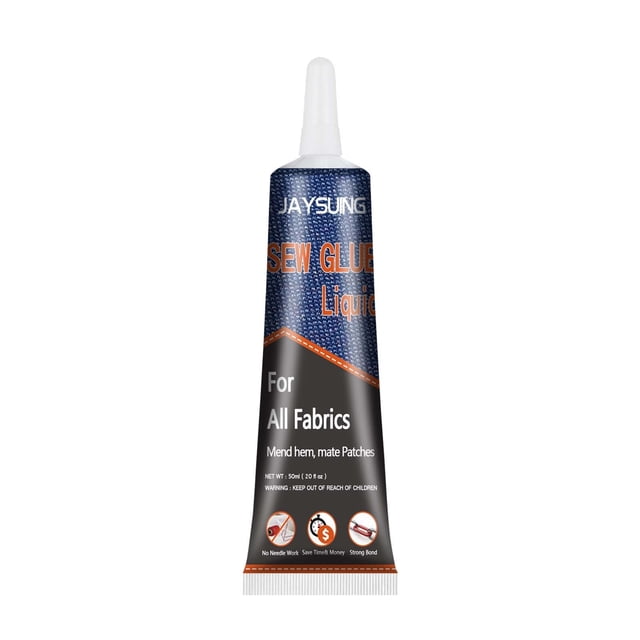 CEHVOM Garment Repair Glue Adhesive Fabric Glue Liquid Sewing Solutions Kit, No Sewing Quick Sewing Glue 50ml Clearance