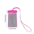thumbnail image 3 of Fridja Waterproof Phone Pouch, Clear Screen Floatable Waterproof Phone Pouch, Universal Waterproof Cell Phone Case, Underwater Photography for Swimming, Rafting, Diving, 8.07×4.13in, Pink, 3 of 6