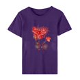 thumbnail image 5 of Meichang Chemises pour Femmes Joyeuse Saint-Valentin Hauts T-Shirts Graphiques Cœur en Bonbon Hauts Col Rond Coupe Ample Manches Courtes T-Shirts Saint-Valentin pour Femmes, 5 of 5