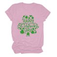 thumbnail image 2 of Meichang St Patricks Day T-Shirt Femme Vert Trèfle à Quatre Feuilles T-Shirts Graphiques Hauts Verts Décontracté Manches Courtes Col Rond T-Shirts St Patricks Day Liquidation, 2 of 3