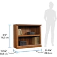 thumbnail image 2 of 2-Tier Rustic Brown Wooden Bookshelf - Adjustable Wide Bookcase with Open Shelves, Anti-Tip & Anti-Slip, Tall Display Storage for Home Office, Living Room - Specs: Two-Tier, 2 of 18