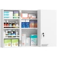 thumbnail image 1 of HOMCOM Wall Mount Medicine Cabinet with Double Doors for Kitchen, Bathroom, 1 of 10