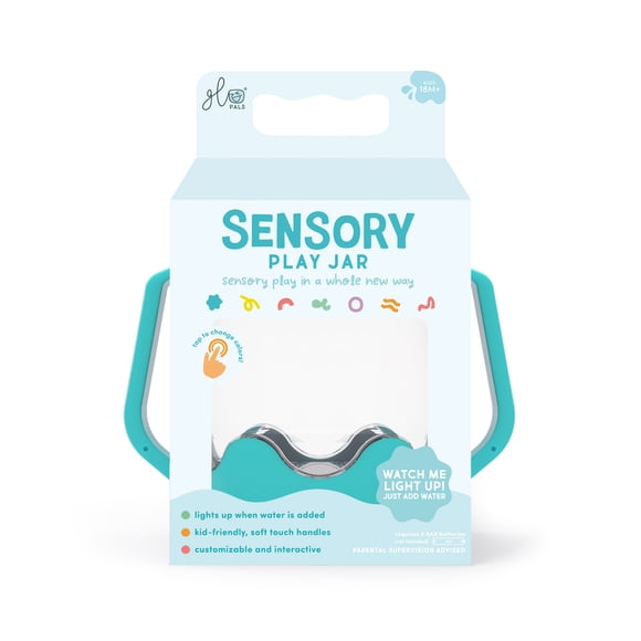 Glo Pals - Sensory Jars, Water activated Children's Toy - Surfs Up - Blue
