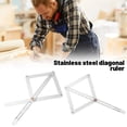 thumbnail image 3 of Corner Angle Finder, Diagonal Square Ruler,10-170 Fold Multifunctional Angle Measuring Goniometer Ruler,Stainless Steel Protractor Digital Angle Finder with Scales,Woodworking Measuring Tool, 3 of 8