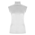 thumbnail image 4 of Miqool Débardeurs à Col Montant pour Femmes Sans Manches Coupe Ajustée sous-Vêtement Extensible Décontracté Basique, 4 of 8