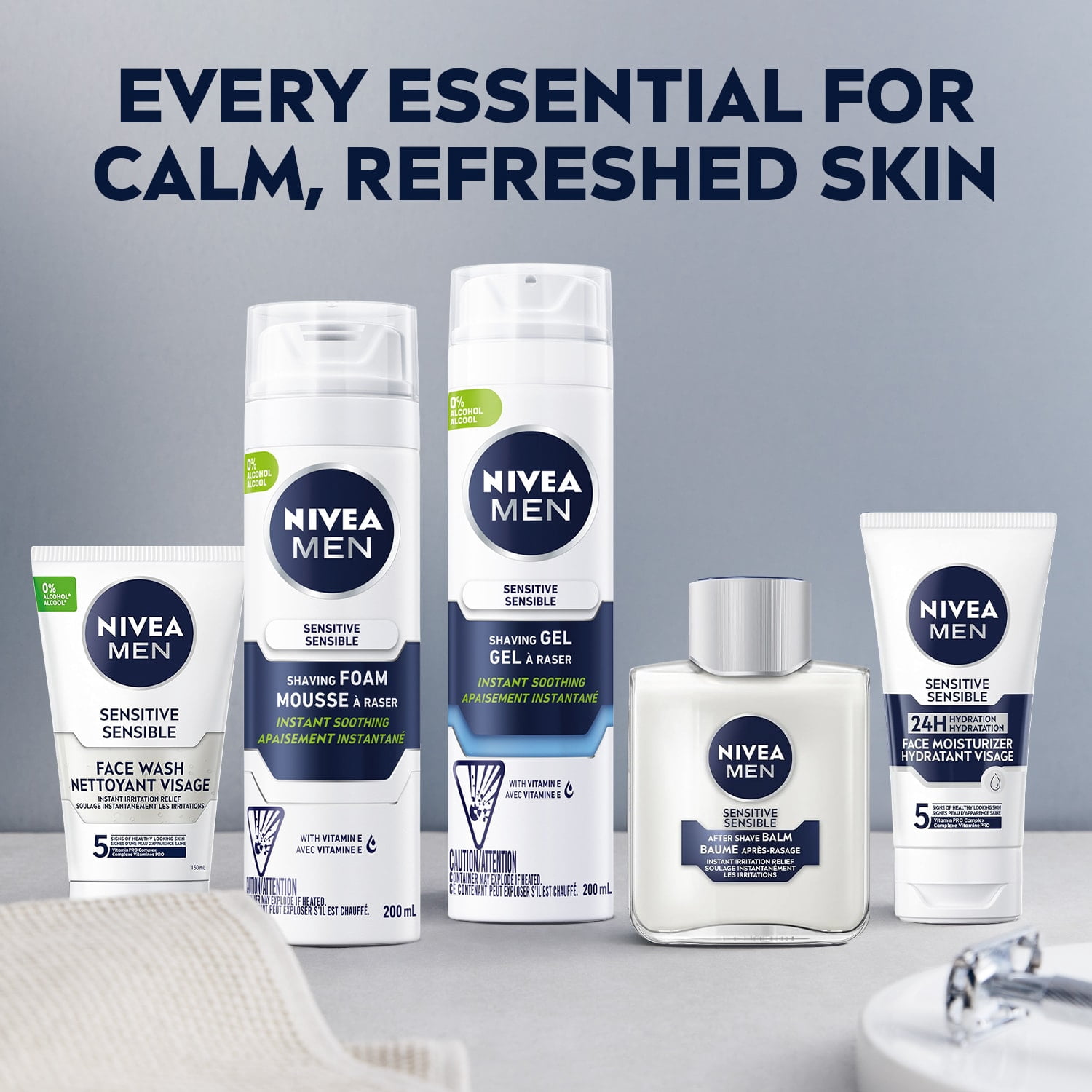 NIVEA Hommes Peau Sensible Mousse à Raser