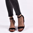thumbnail image 4 of DPTALR Été Femmes Ronde Orteil Grande Taille Wedges Occasionnels Chaussures Sandales, 4 of 7