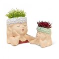 thumbnail image 2 of Tête en Main avec Jardinière Supérieure Rouge, 2 of 3