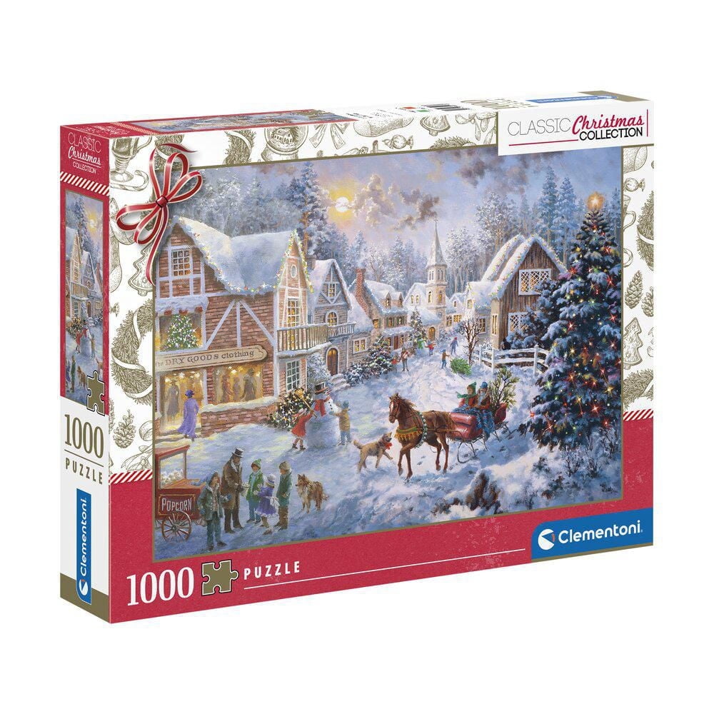 Clementoni - 1000 piece puzzle - Getting Ready for Christmas - Made in Italy