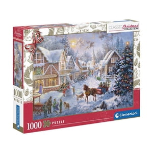 Clementoni - 1000 pièce puzzle - Se préparer pour Noël - Fabriqué en Italie