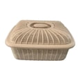 thumbnail image 1 of jifeng Fruit Basket with Lid Countertop for Kitchen Counter Bread Basket with Cover Khaki Medium, 1 of 9