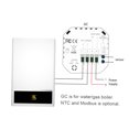 thumbnail image 4 of Smart Thermostat Programmable Touchscreen LCD Boiler Heating Thermoregulator with Weather Index Humidity Display for Home House Boiler Heating System Black White Silver, 4 of 7