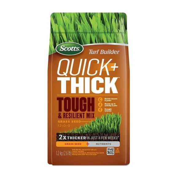 Scotts Turf Builder Quick + Thick Tough & Resilient Grass Seed Mix