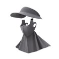 thumbnail image 3 of jinwen Sun Hat Face Cover Cap Earloop Women for Sightseeing Outdoor Activities Work Deep Gray, 3 of 9