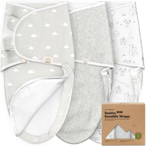 Baby Swaddle Sleep Sacks with Zipper - 3-Pack Swaddles for Newborns 0-3 Months, Infant, Baby Girls, Boys, Soft & Durable Newborn