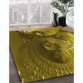 thumbnail image 3 of Ahgly Company Tapis de Zone Carré Lavable en Machine Orange Doré, 8 Pieds Carré, 3 of 7