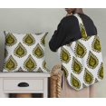 thumbnail image 5 of Soimoi Yellow Heavy Satin Fabric Floral Block Fabric Prints By Yard 54 Inch Wide, 5 of 5