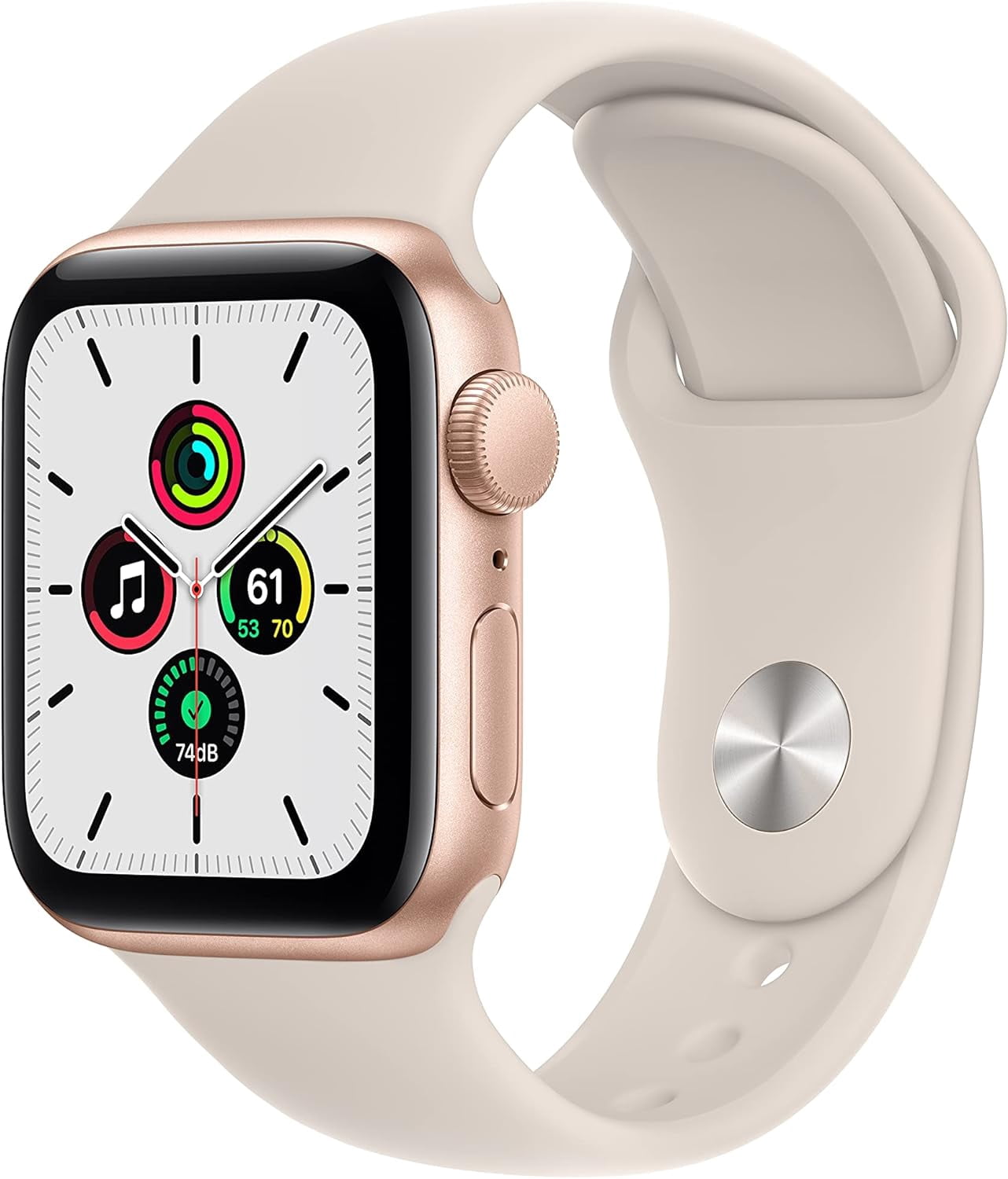 Refurbished Apple Watch SE (2020) 1st Gen 40mm A2351 (GPS Only, No Cellular) Gold (Grade A+)