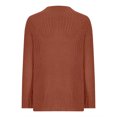 thumbnail image 5 of Yuyuzo Womens Sweaters Long Sleeve Round Neck Pullover Knitted Tops Fall Winter Casual Solid Color Sweaters, 5 of 5