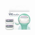thumbnail image 1 of Schick Intuition Refill Blades with Aloe Vera Soap Head - 2-Pack Manual Razor Replacement Cartridges for Men & Women, 4-Layer Blades for Smooth, Comfortable Hair Removal, Portable Grooming Accessory, 1 of 6