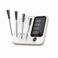 thumbnail image 1 of INKBIRD WiFi & Bluetooth Meat Thermometer with 4 Probes Unlimited Range Dishwasher Waterproof Bluetooth Thermometer for iOS & Android, 1 of 11