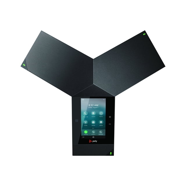 Poly Trio 8800 - Téléphone VoIP de Conférence - avec interface Bluetooth - Capacité d'Appel 5 Voies - SIP, SRTP - 3 Lignes - Noir