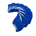 thumbnail image 1 of koolsoo Ensemble de 10 Pcs Couvre-Chefs en Fer de Golf Protection Moderne pour Femmes Golfeurs Adultes Bleu, 1 of 9