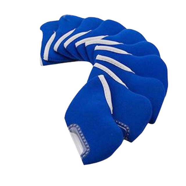 koolsoo Ensemble de 10 Pcs Couvre-Chefs en Fer de Golf Protection Moderne pour Femmes Golfeurs Adultes Bleu