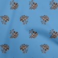 thumbnail image 1 of oneOone Cotton Silk Brown Fabric Floral Craft Projects Decor Fabric Printed By The Yard 42 Inch Wide, 1 of 4