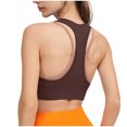 thumbnail image 3 of Sleep Bra Women Seamless Bra Feature V-Neck Padded Bra Style W-1804 Coffee S, 3 of 5