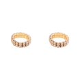 thumbnail image 4 of Maytalsory Bague en Cristal Extensible de Luxe Unique pour Déclaration d'Amour Bague Incrustée à la Mode Dorée 2 Rangées 2Ensemble, 4 of 6
