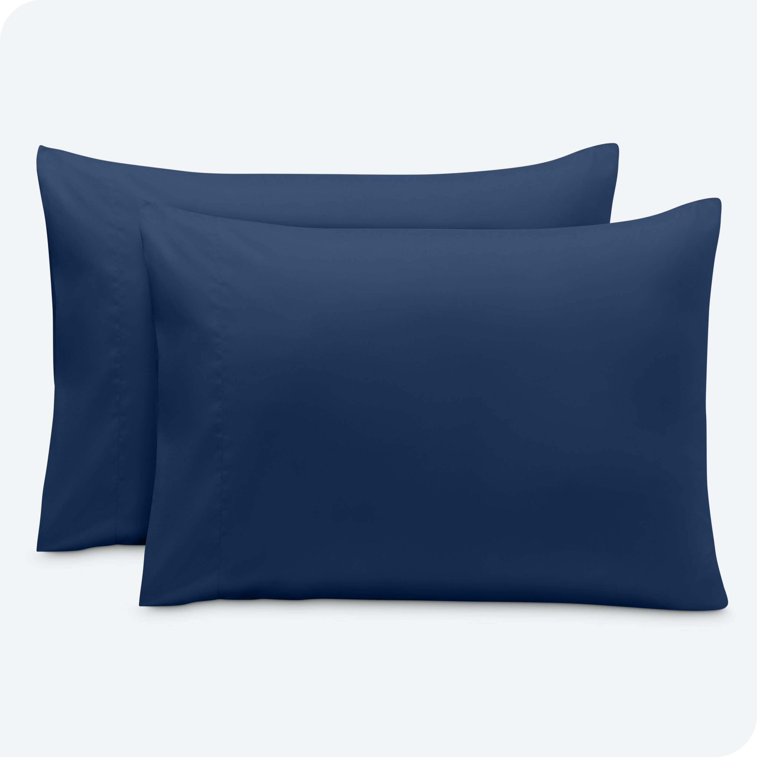Bare Home Pillowcase Set - Envelope Closure - Premium 1800 Collection - Double Brushed - Ultra Soft - Queen Size, Dark Blue, 2 Count