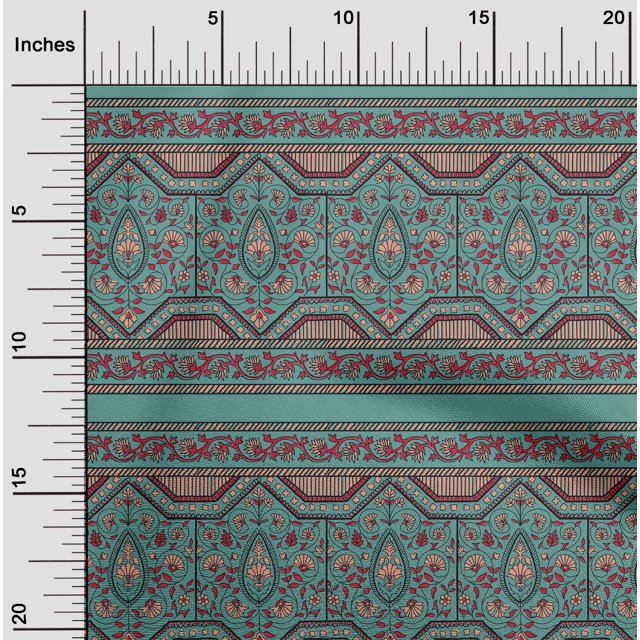 Feuilles de Tissu de Coton de Pomme & Tissu Imprimé Floral BTY 56 Pouces de Large