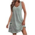 thumbnail image 1 of FcBaudy Robe Sans Manches à Col Rond, Robes d'Été pour Femmes, Robes pour Femmes Robe Décontractée pour Femmes avec Poches Robe Bohème d'Été de Plage Robe T-Shirts Robe Col Ample Robes Débardeur Femmes Robe, 1 of 4