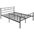 thumbnail image 1 of Costway Queen Metal Platform Bed Frame with Headboard and Footboard No Box Spring Needed, 1 of 9