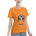 thumbnail image 2 of T-Shirt Basique à Manches Courtes pour Femme une Pièce Grand Ours, 2 of 6