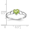 thumbnail image 2 of 14K White Gold Peridot Birthstone Ring, 2 of 2