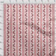 thumbnail image 4 of oneOone Tissu en Coton Rouge Pastel Tissu pour Robe Tissu Imprimé au Mètre 42 Pouces de Large, 4 of 5